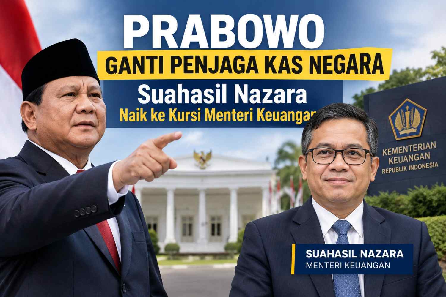 Prabowo Ganti Penjaga Kas Negara: Suahasil Naik, Arah Ekonomi Mulai Terbaca